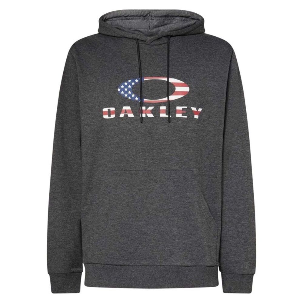 Oakley Mens Bark Pullover Hoodie / Dark Grey Heather